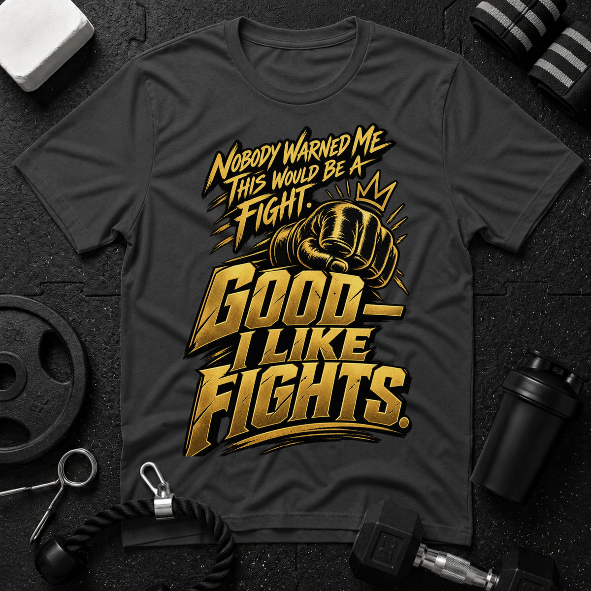Nobody Warned Me T-Shirt - Dark Heather