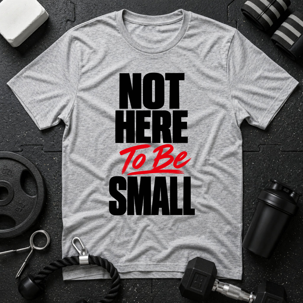 Not Here To Be Small T-Shirt - Sport Grey