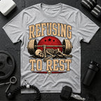 Refusing To Rest Sport Grey T-shirt mockup