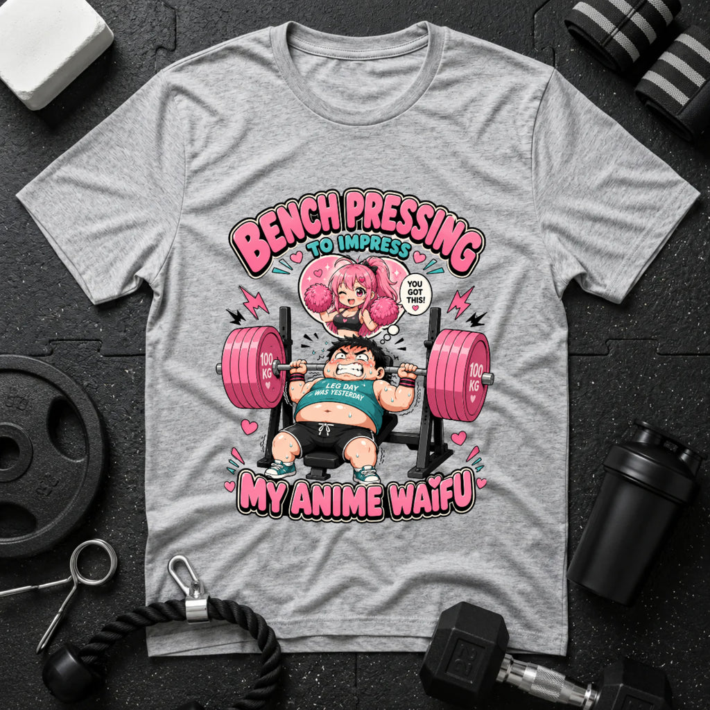 Bench Pressing to Impress My Anime Waifu