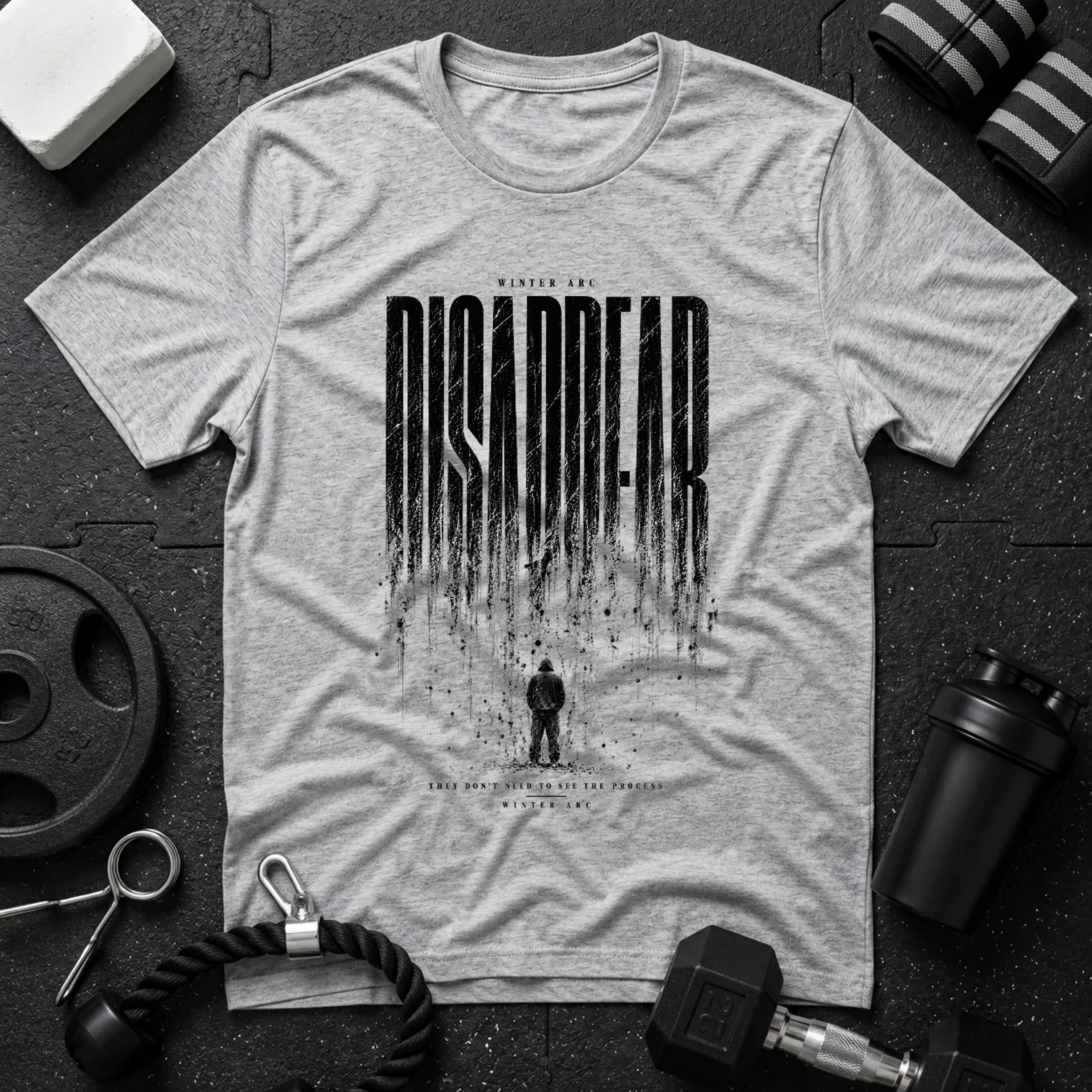 Dissapear Sport Grey T-shirt mockup