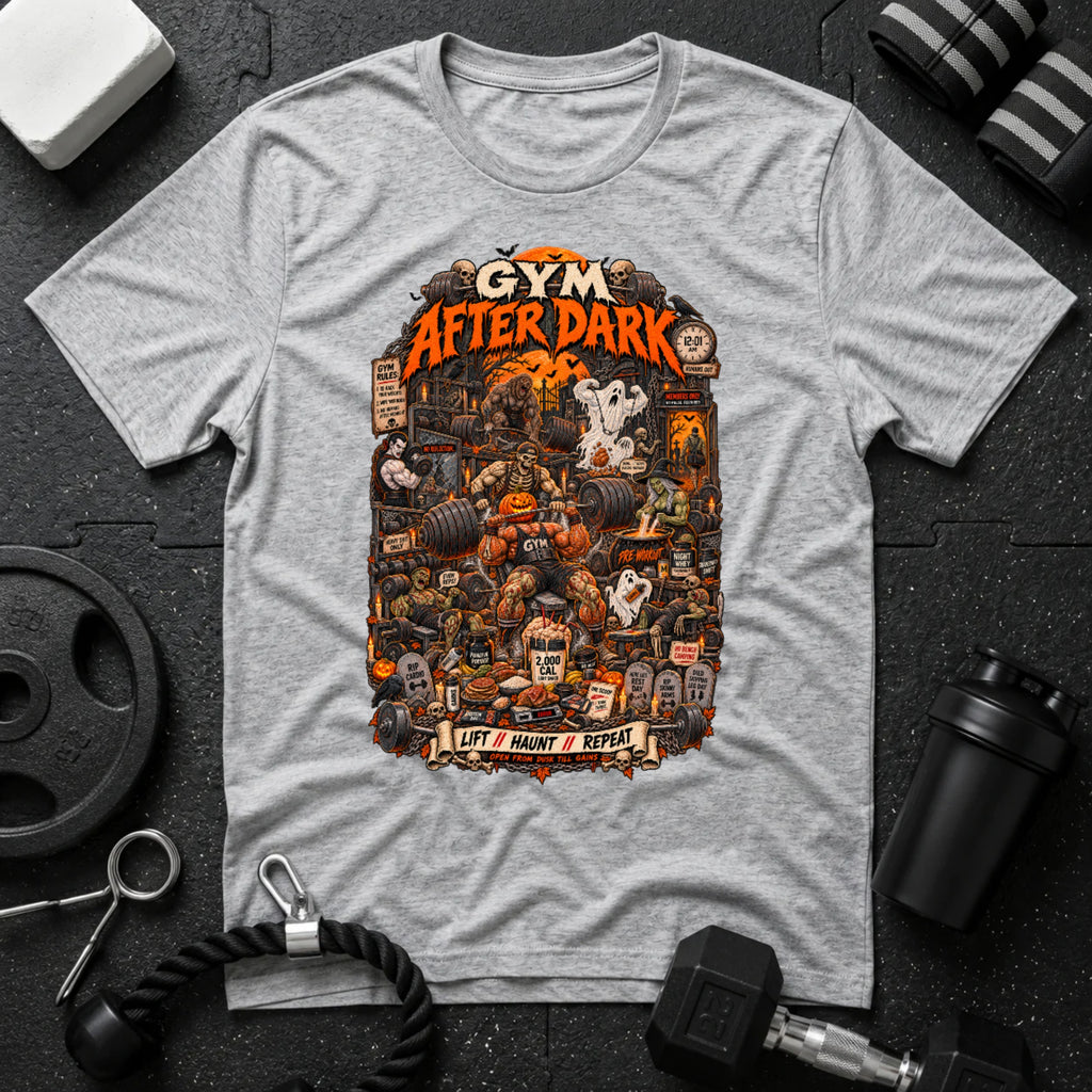 Gym After Dark Sport Grey T-shirt mockup