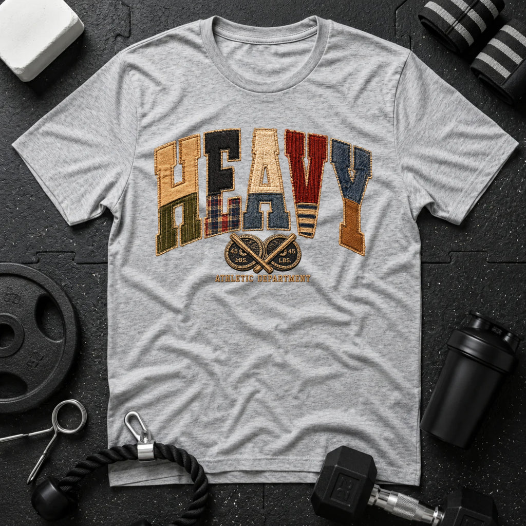 Heavy Sport Grey T-shirt mockup