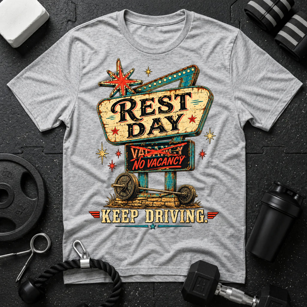 Keep Driving Sport Grey T-shirt mockup