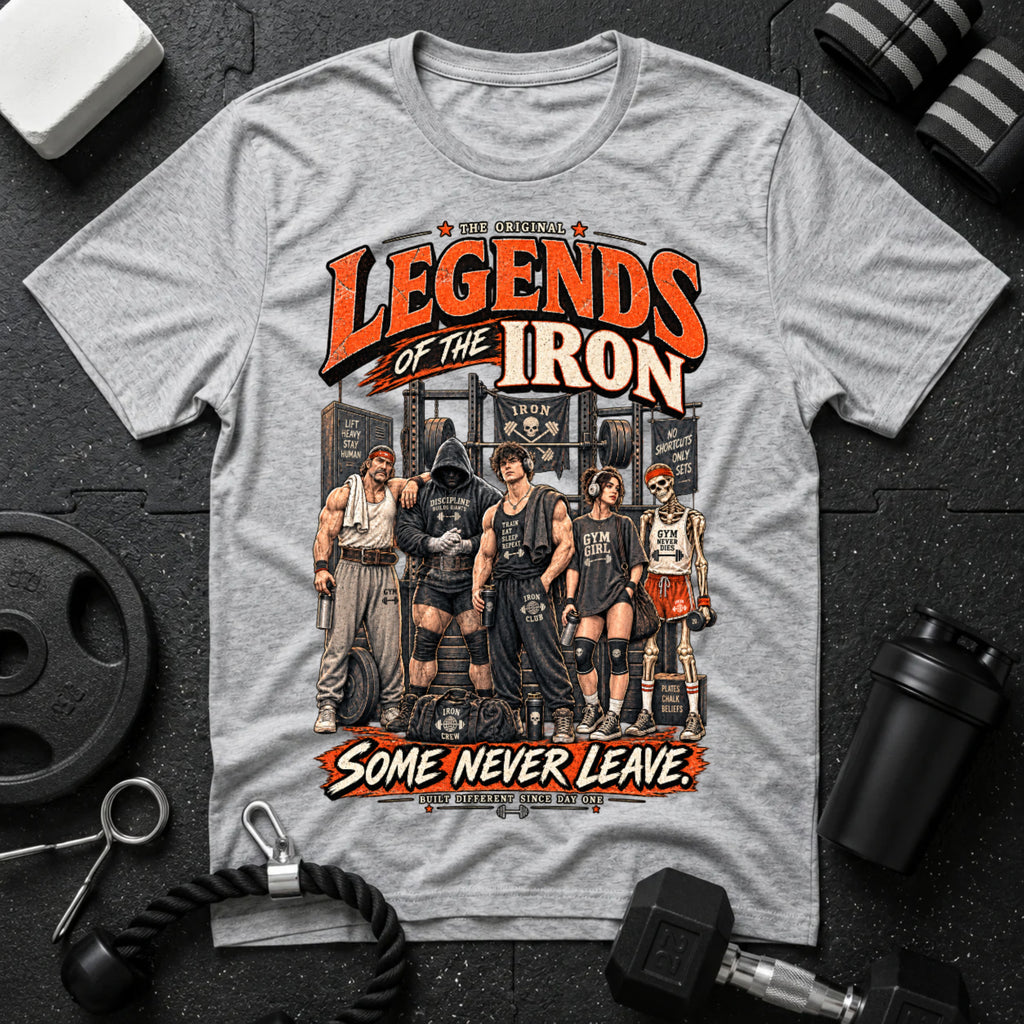 Legend Of The Iron Sport Grey T-shirt mockup