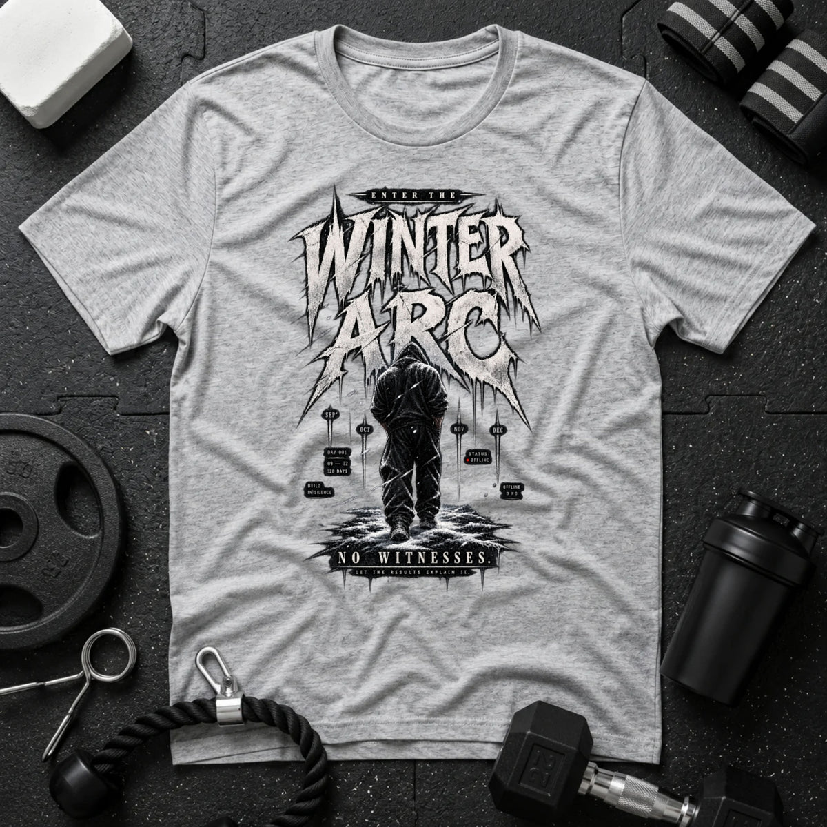No Witness Sport Grey T-shirt mockup