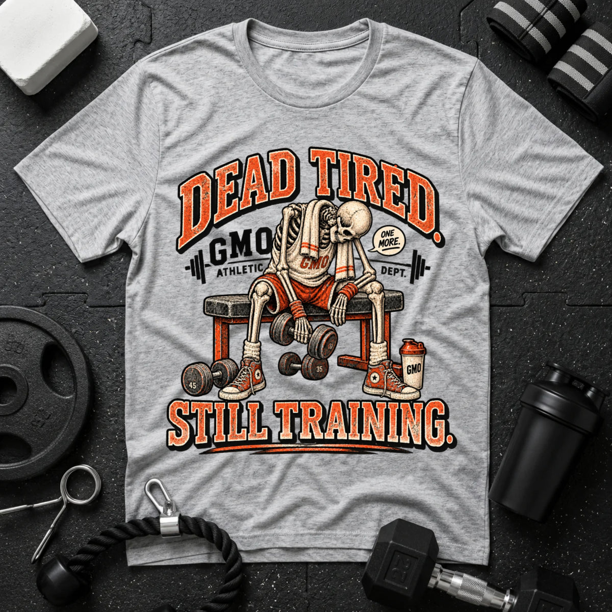 Still Training Sport Grey T-shirt mockup