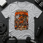 Trick Or Protein Sport Grey T-shirt mockup