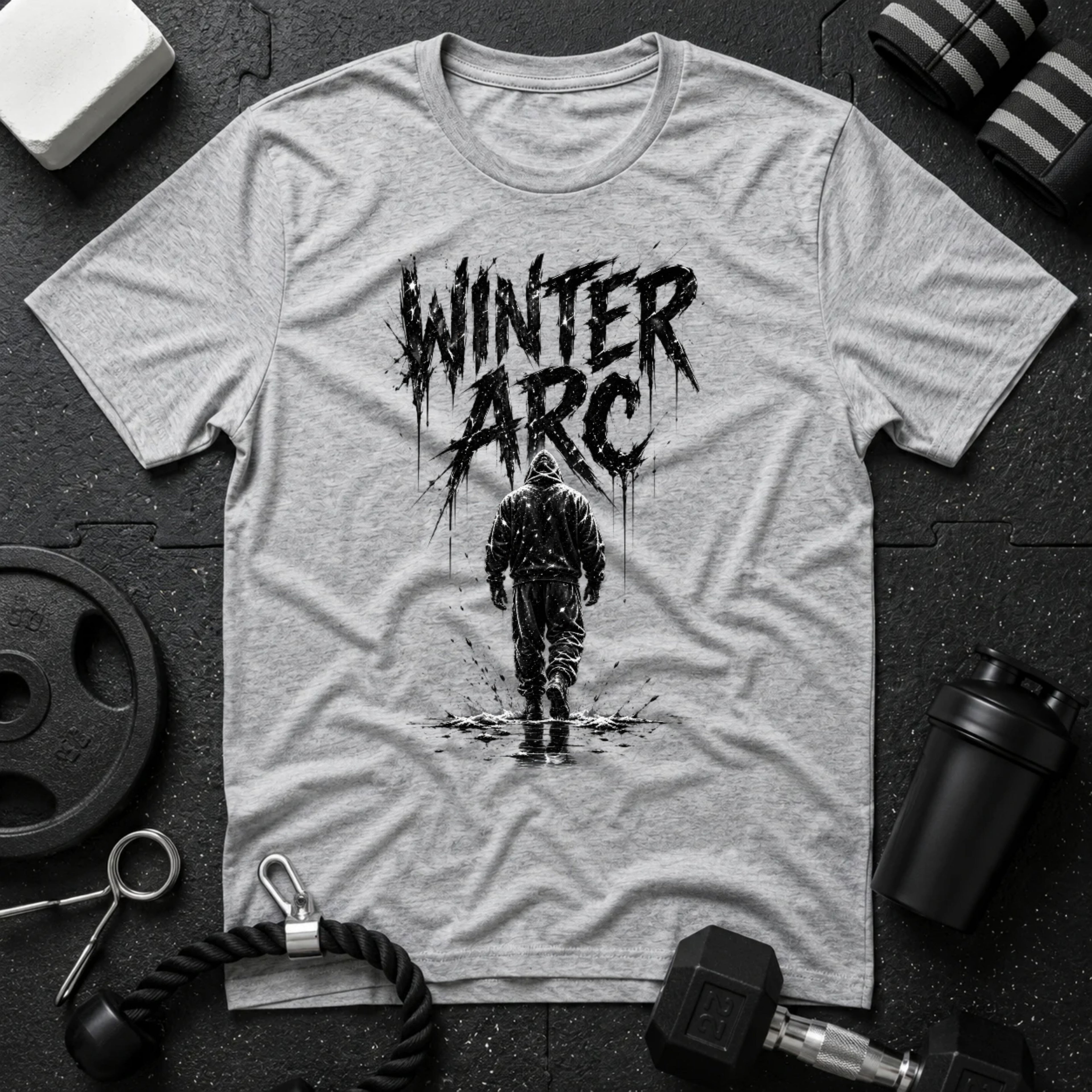 Walking Alone Sport Grey T-shirt mockup