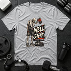 Well shit Pre-workout over Sport Grey T-shirt mockup