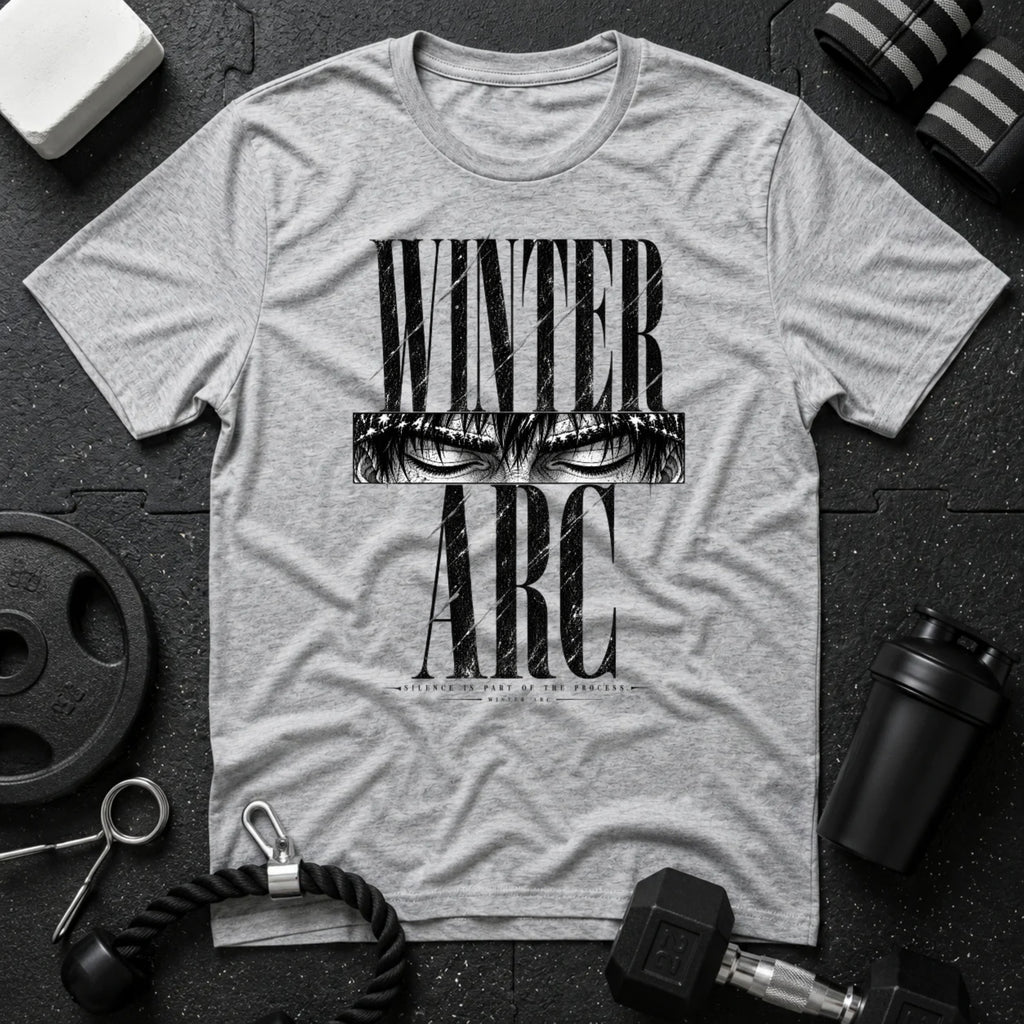 Winter Arc Silence Sport Grey T-shirt mockup