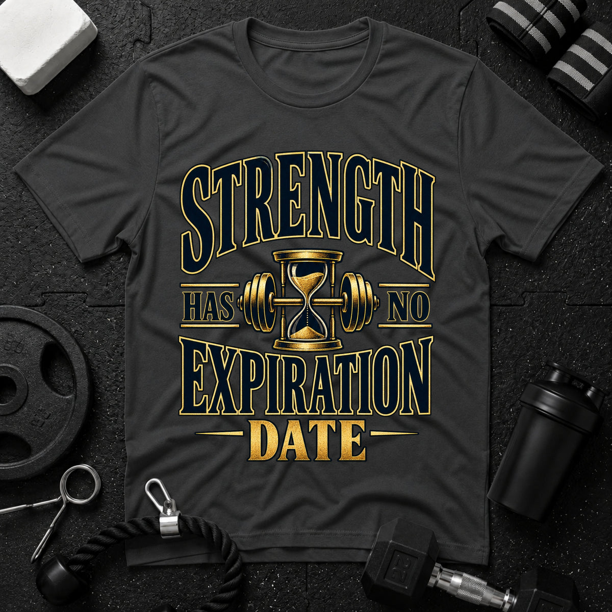 Strength Has No Expiration Date T-Shirt - Dark Heather