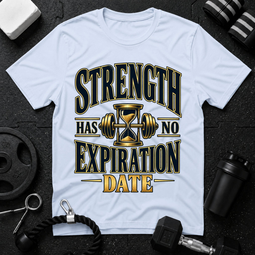 Strength Has No Expiration Date T-Shirt - Light Blue