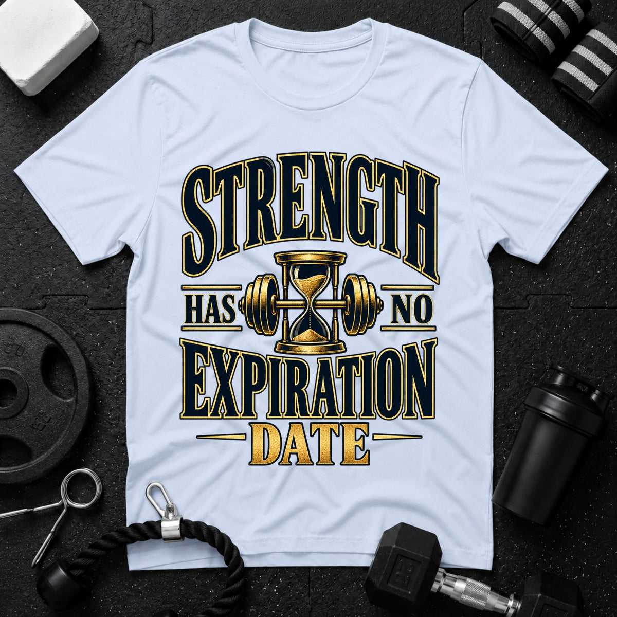 Strength Has No Expiration Date T-Shirt - Light Blue