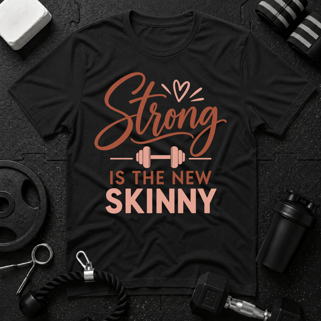 Strong Is the New Skinny T-Shirt - Black