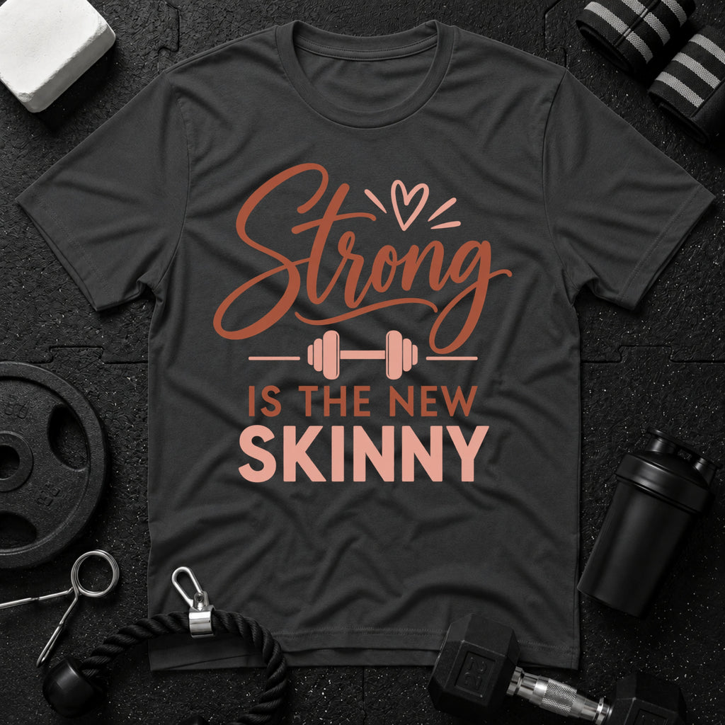 Strong Is the New Skinny T-Shirt - Dark Heather