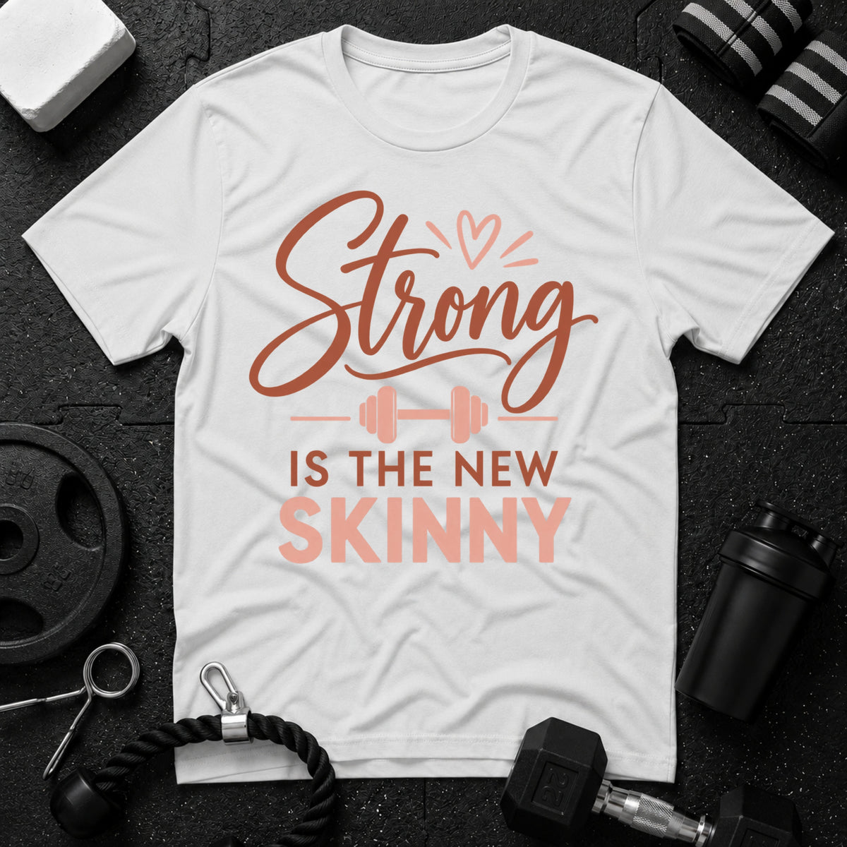 Strong Is the New Skinny T-Shirt - White