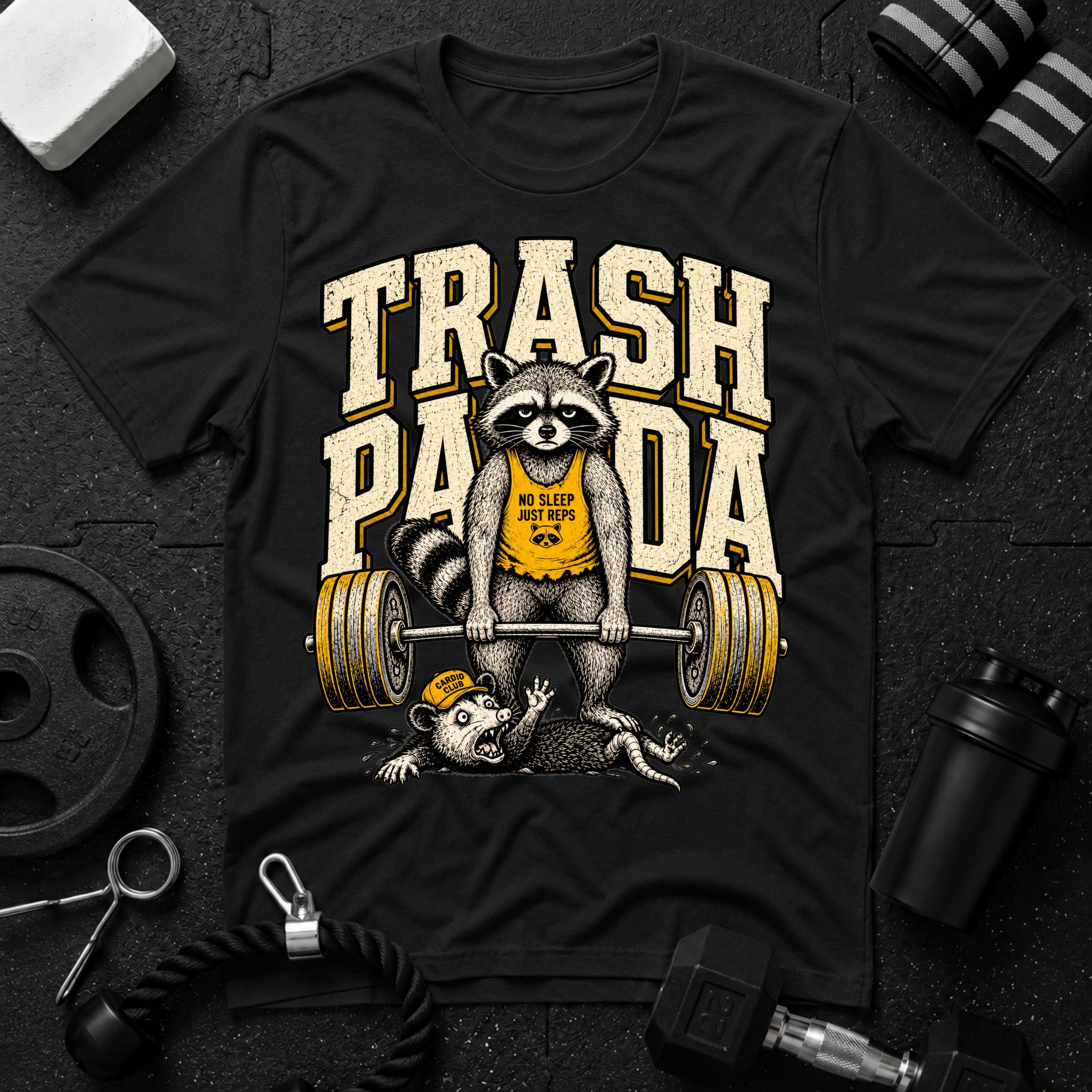 Trash Black T-shirt mockup
