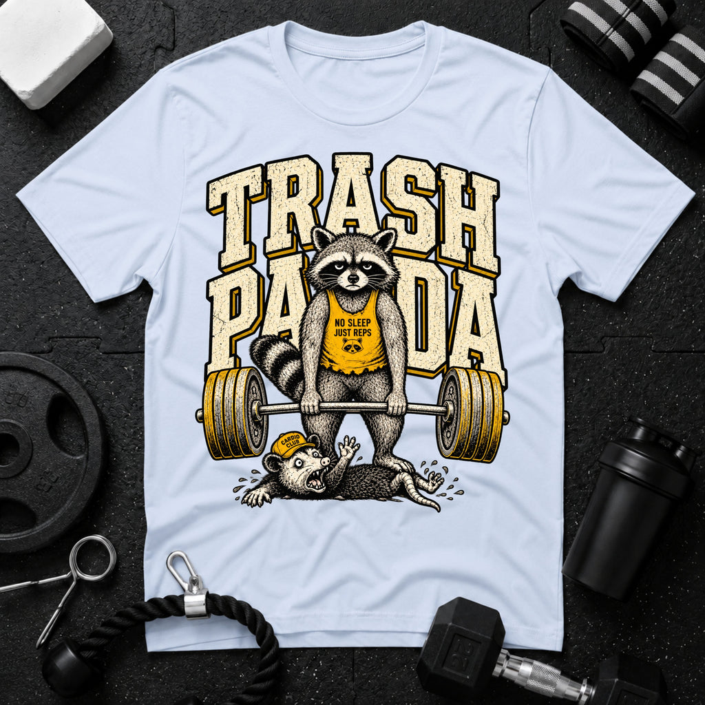 Trash Light Blue T-shirt mockup