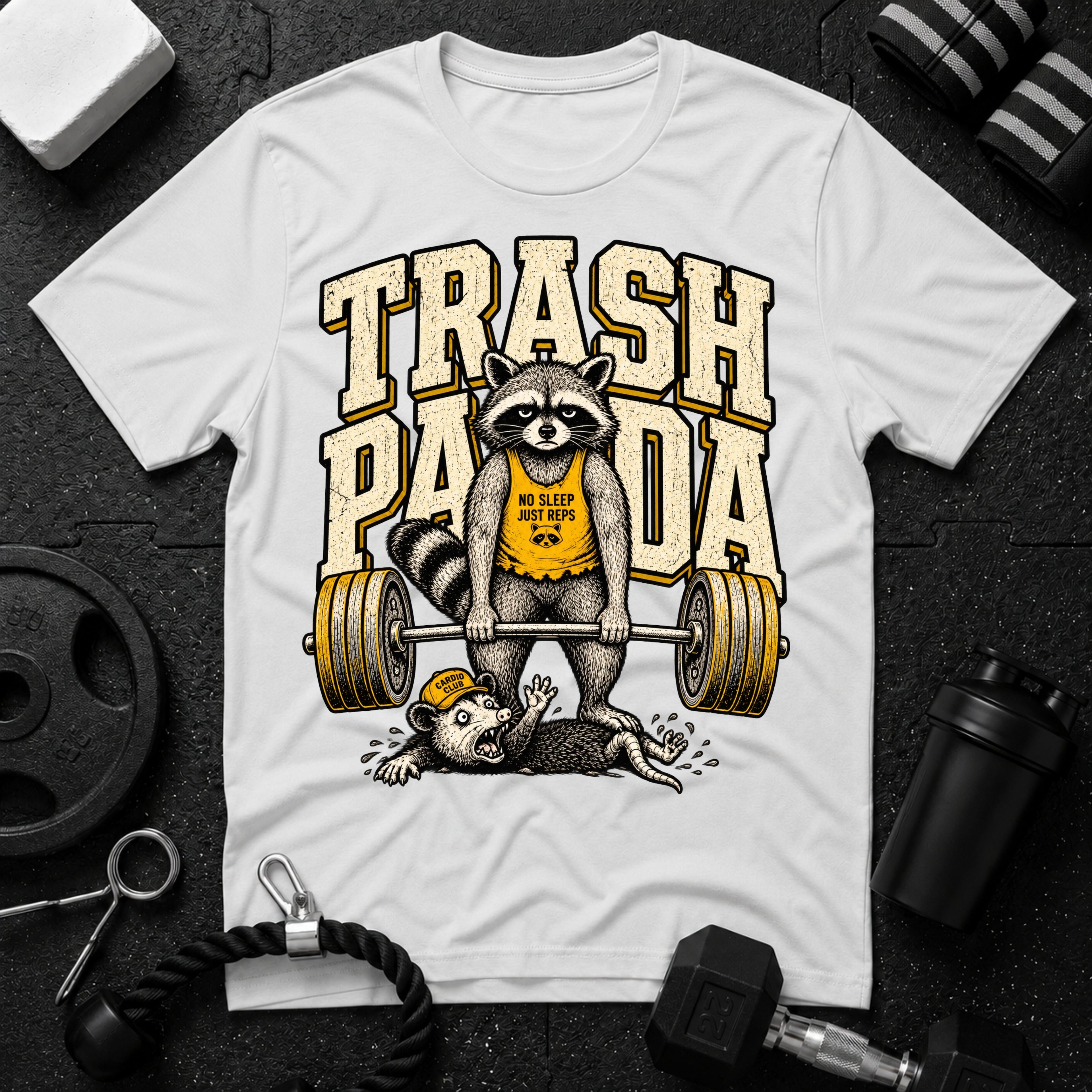 Trash White T-shirt mockup