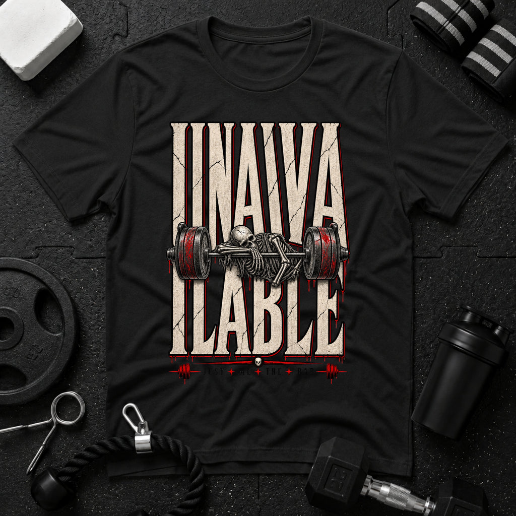 Unavailable Black T-shirt mockup