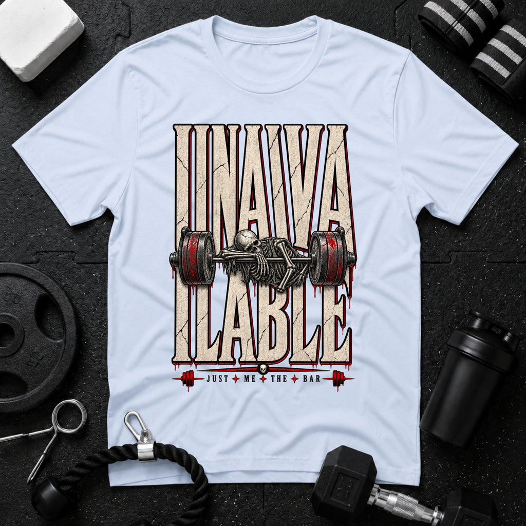 Unavailable Light Blue T-shirt mockup