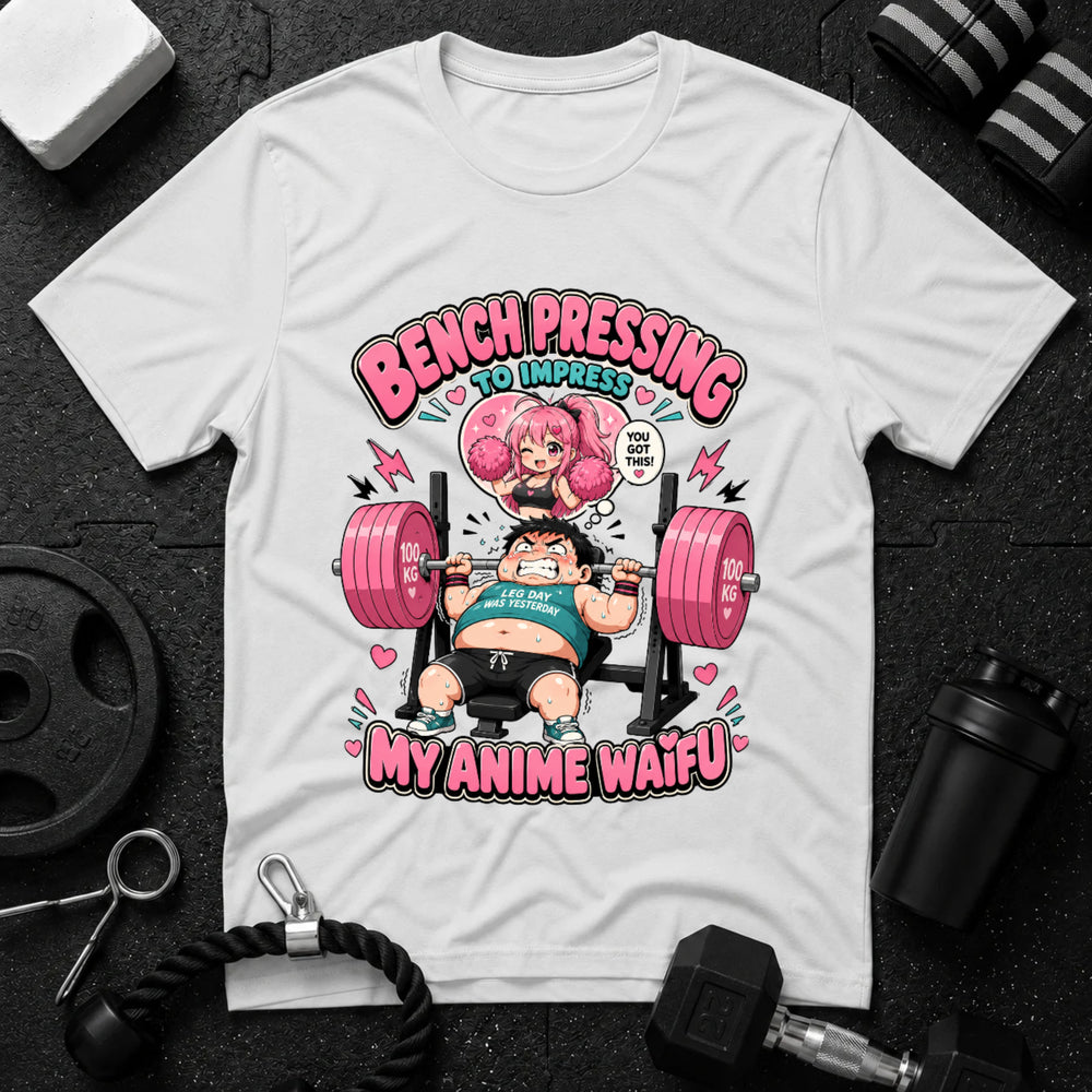 Bench Pressing to Impress My Anime Waifu