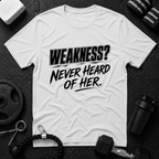Weakness Never Heard of Her.