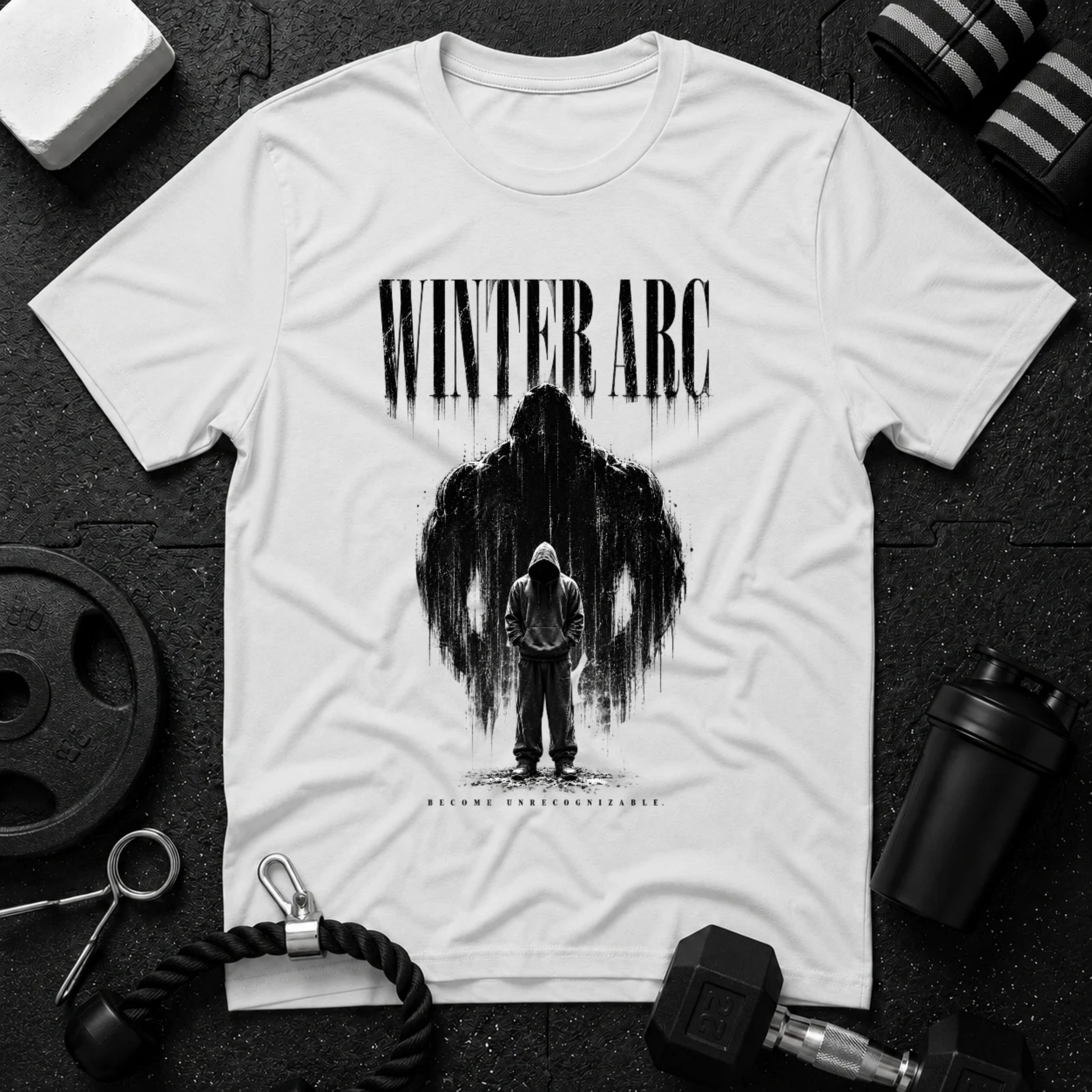 Become Unrecognizable T-shirt White T-shirt mockup
