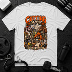Cutting Season White T-shirt mockup