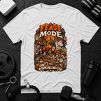 Feast Mode White T-shirt mockup
