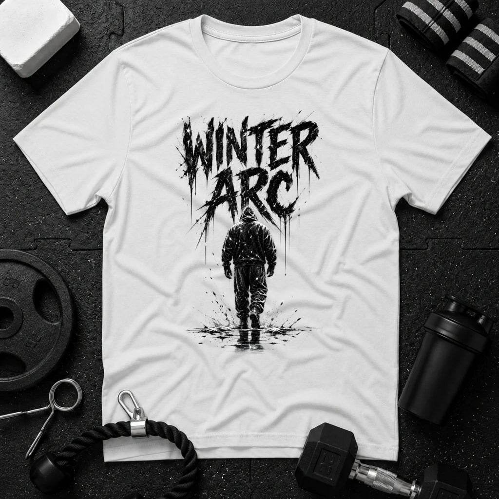 Walking Alone White T-shirt mockup