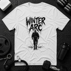 Walking Alone White T-shirt mockup