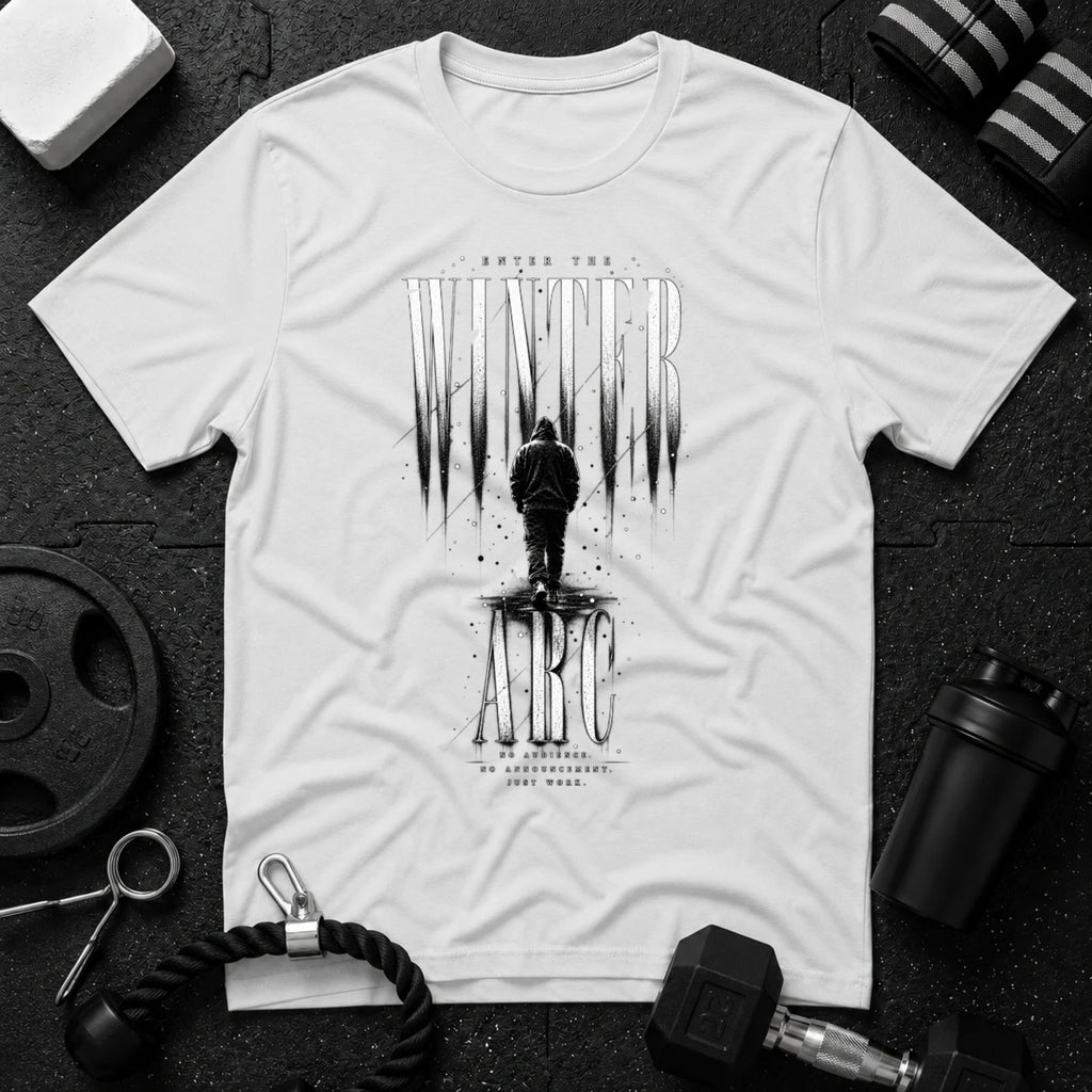 Winter Arc White T-shirt mockup