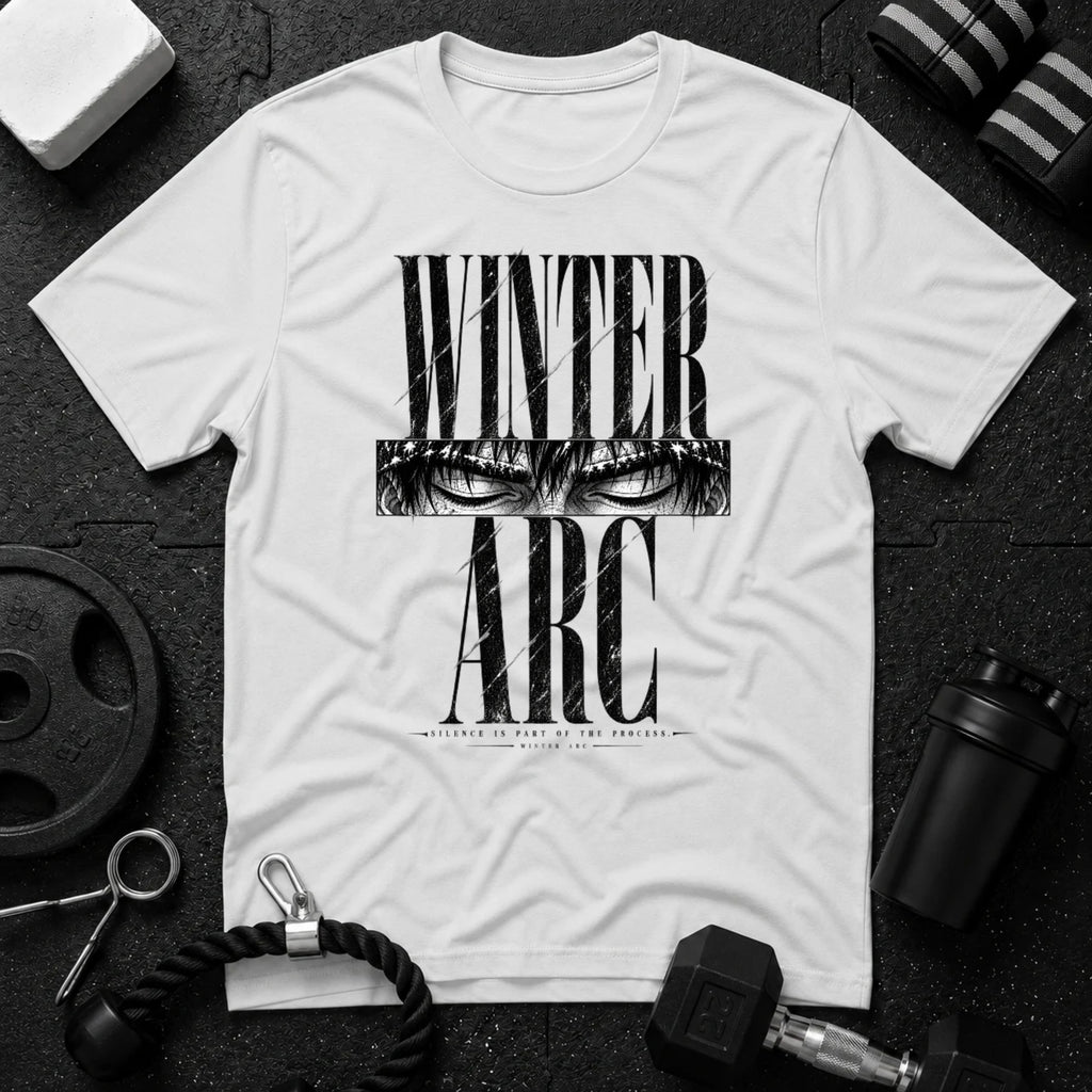 Winter Arc Silence White T-shirt mockup