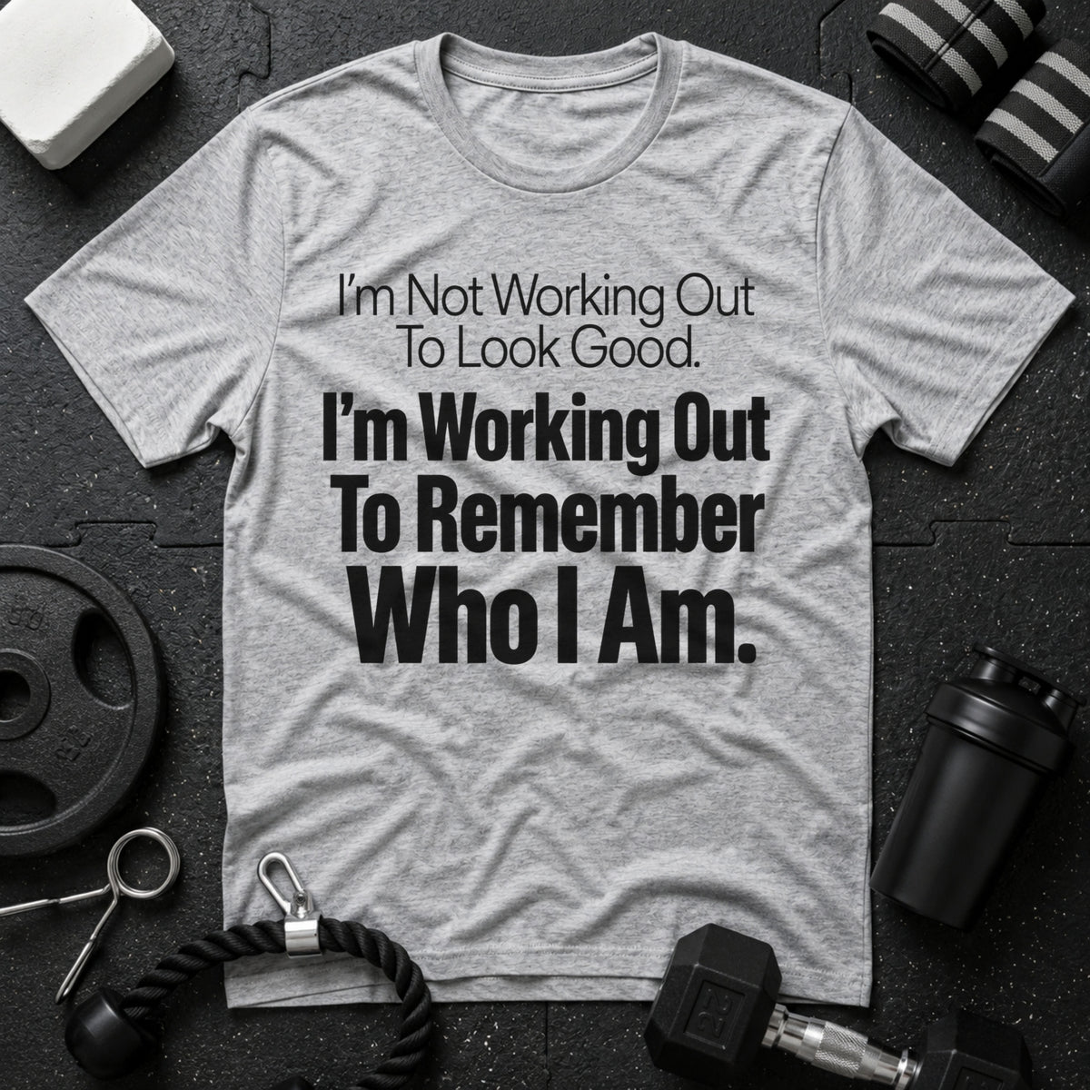 Who I Am T-Shirt - Sport Grey