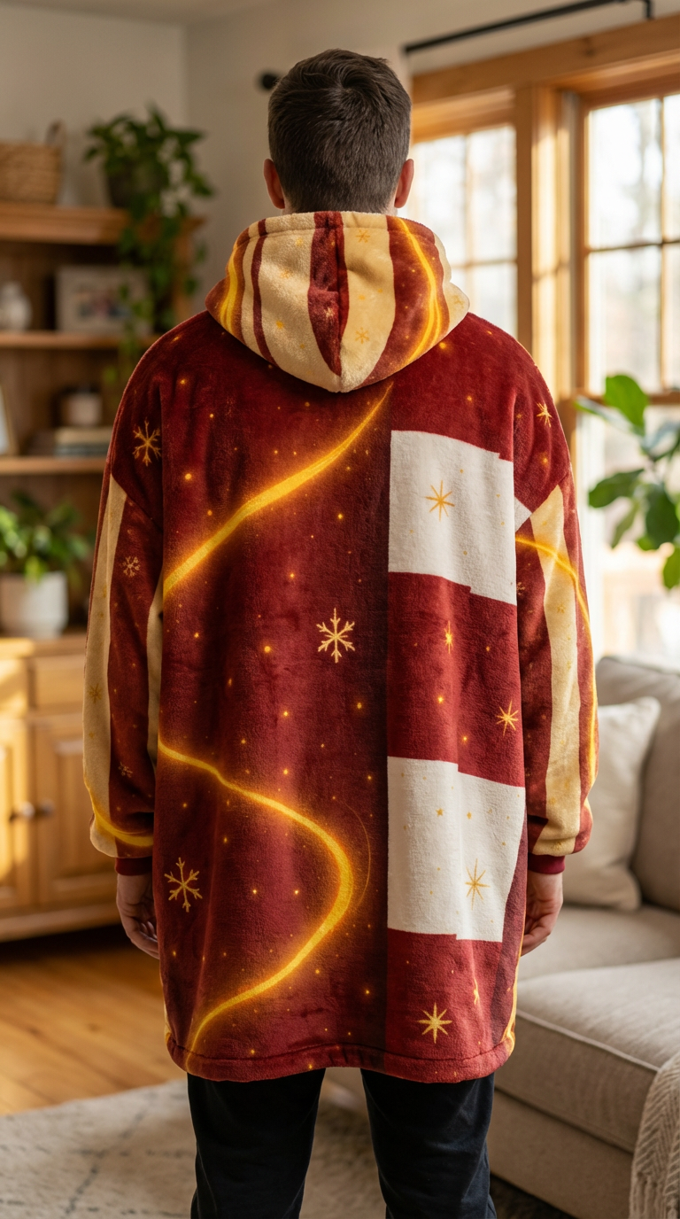 Akira Blazefrost – Christmas Ember Edition Hoodie Blanket