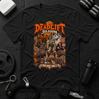 Deadlift Season Black T-shirt mockup