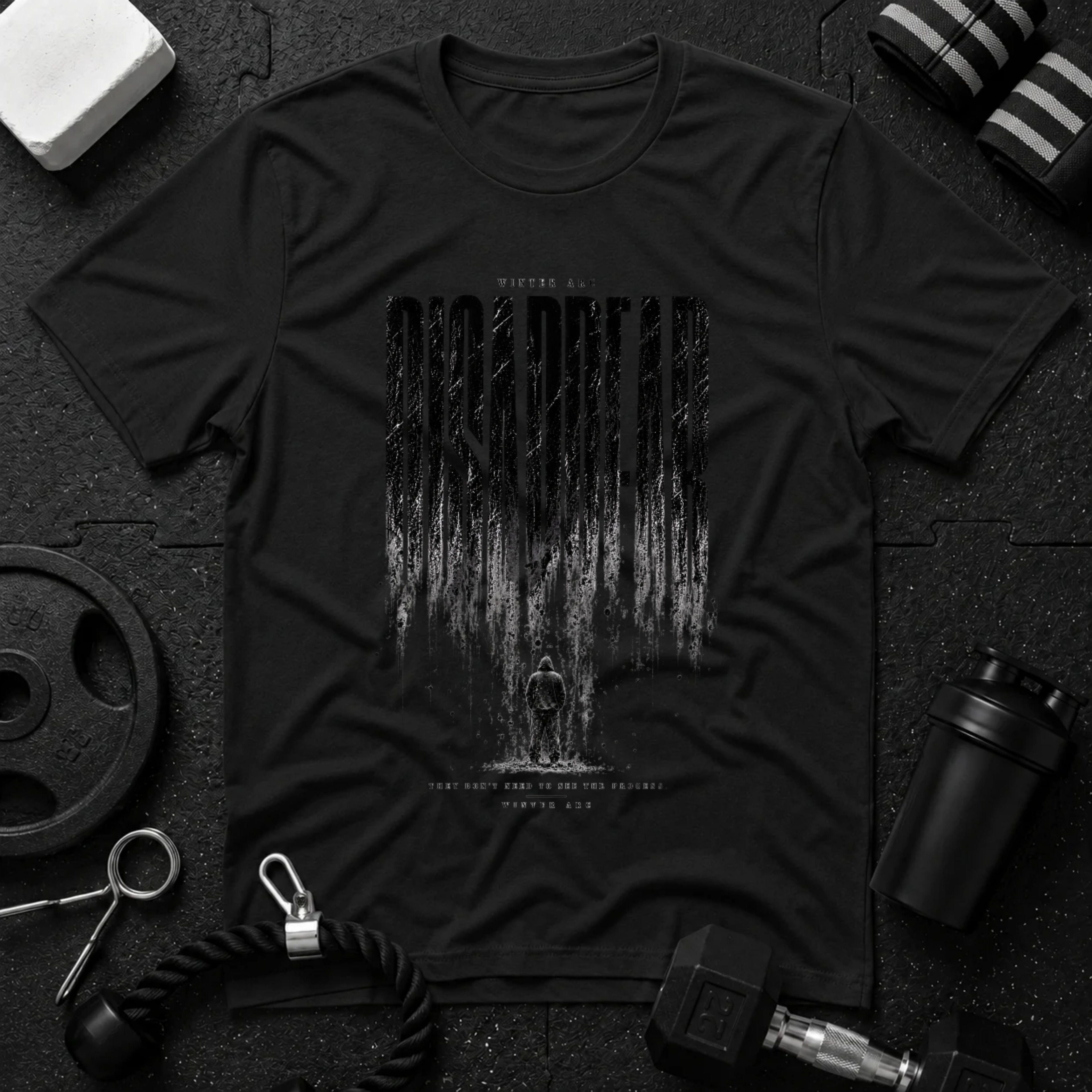 Dissapear Black T-shirt mockup