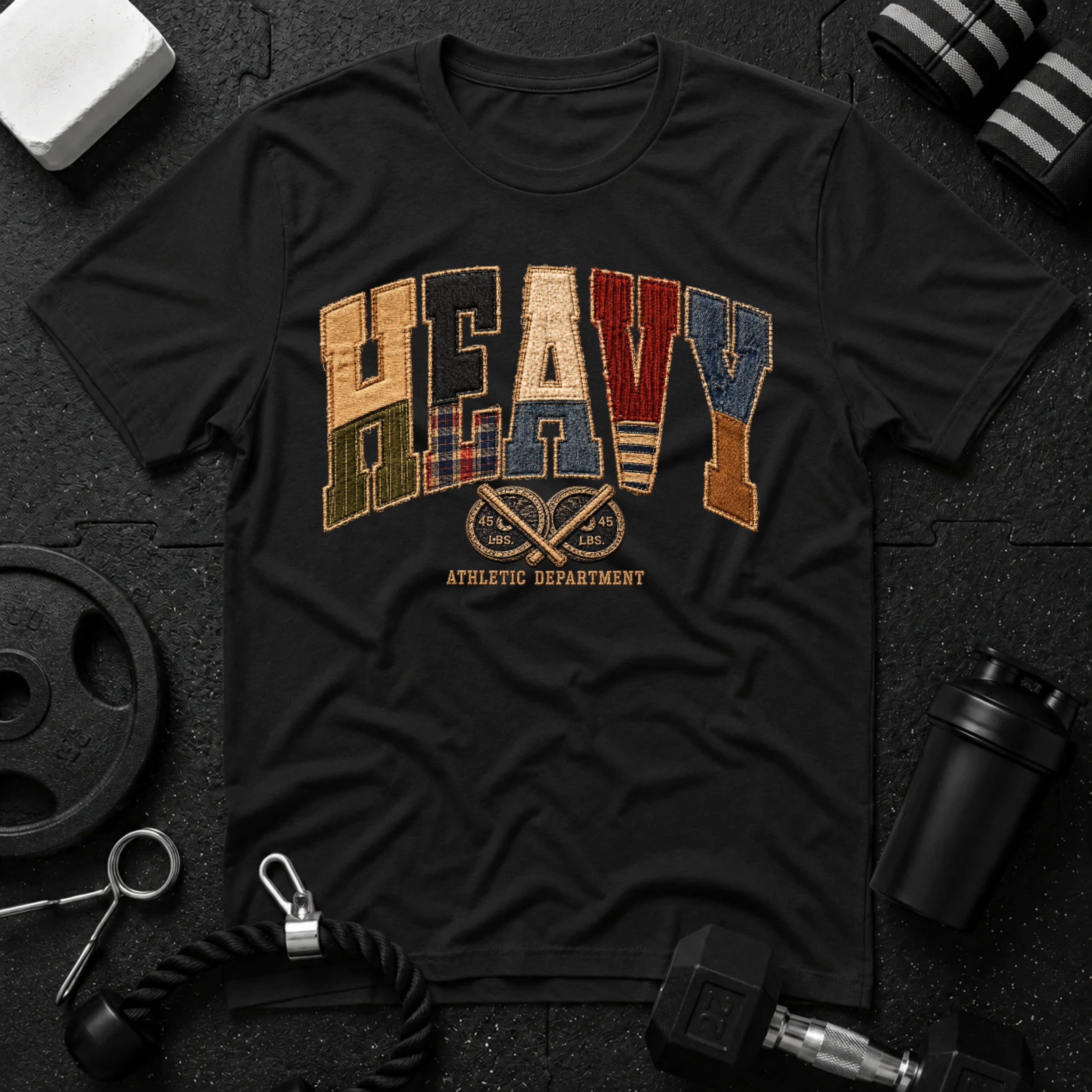 Heavy Black T-shirt mockup