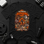 Just Gains Black T-shirt mockup