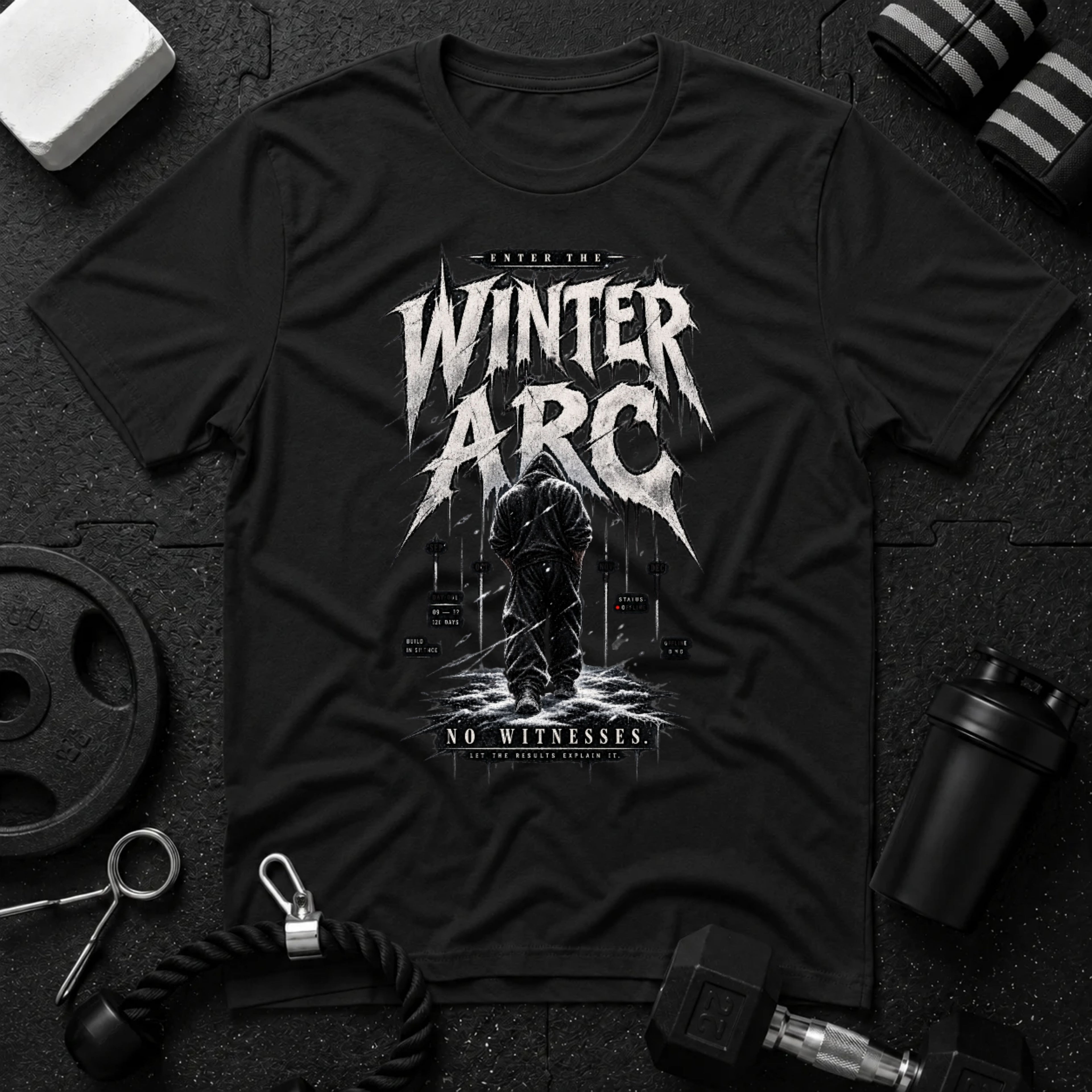 No Witness Black T-shirt mockup