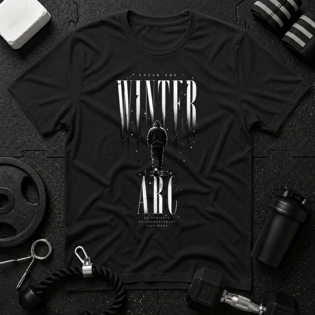Winter Arc Black T-shirt mockup