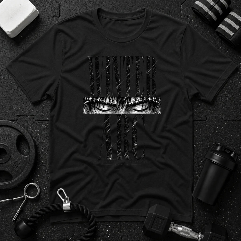Winter Arc Silence Black T-shirt mockup