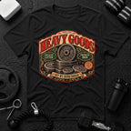 Heavy Goods Black T-shirt mockup
