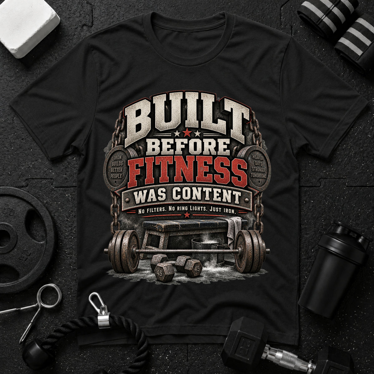 Built Before Fitness T-Shirt - Black