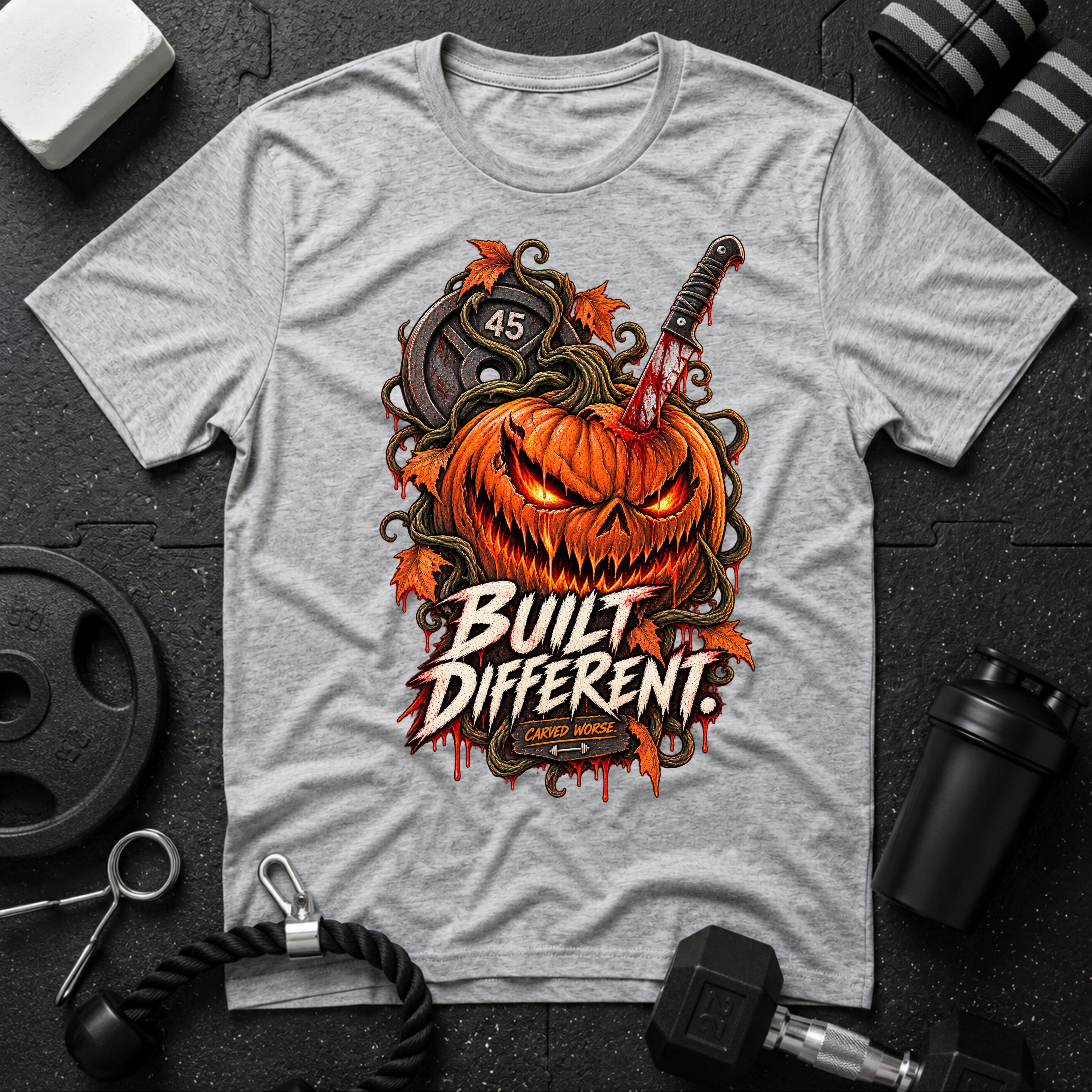 Built Different Sport Grey T-shirt mockup