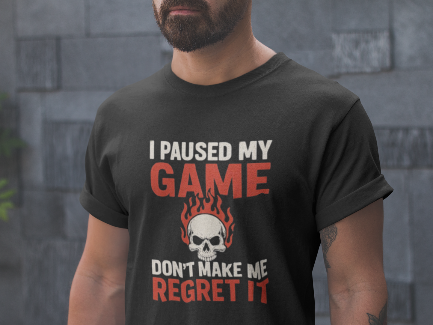 Game Over Unisex T-Shirt, I Paused My Game, Gamer Gift, Casual Wear, Gaming Tee, Funny T-Shirt, Unique Graphic Tee