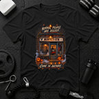 Come In Anyway Black T-shirt mockup