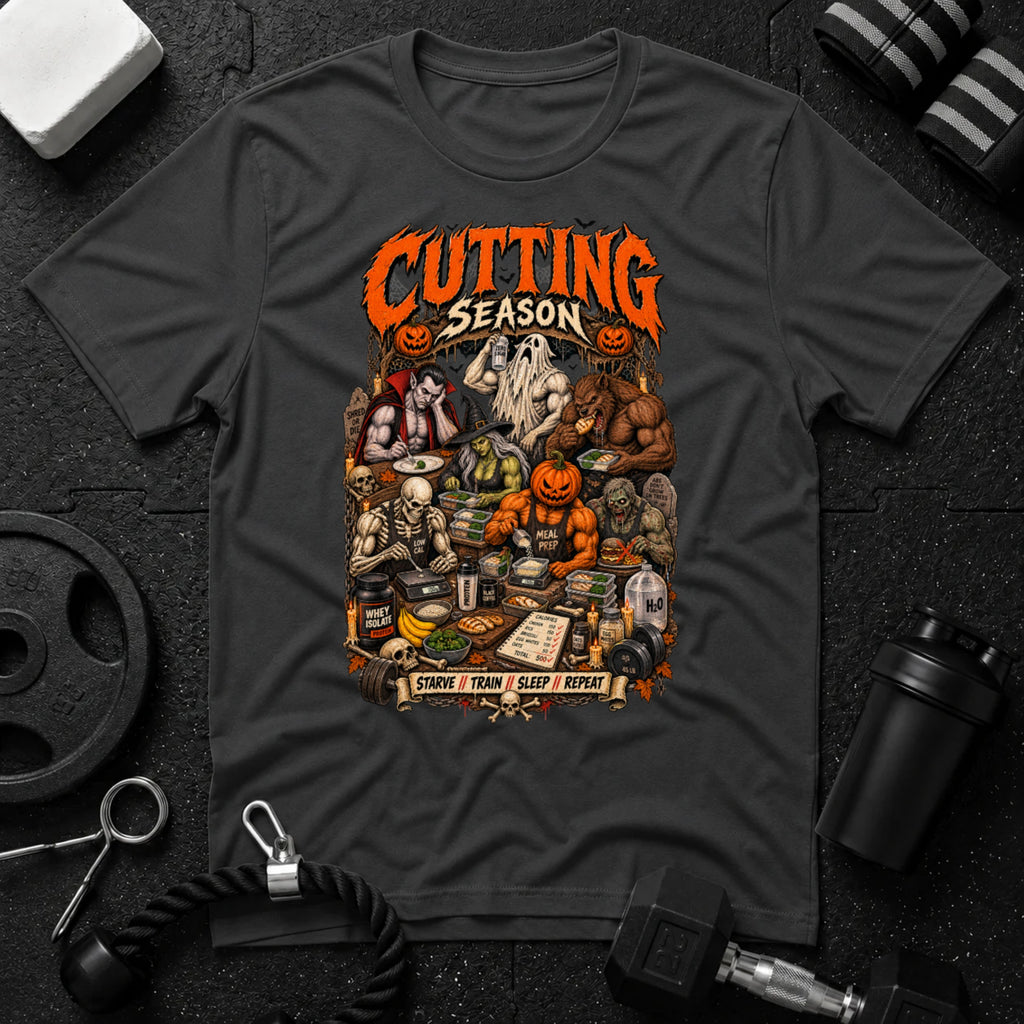 Cutting Season Dark Heather T-shirt mockup